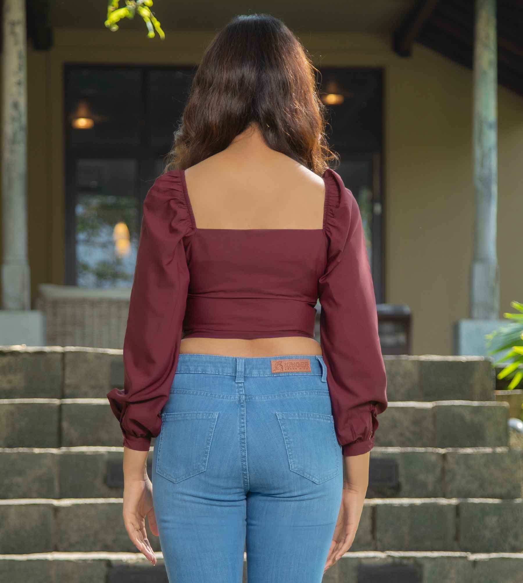 dri fit long sleeve crop top